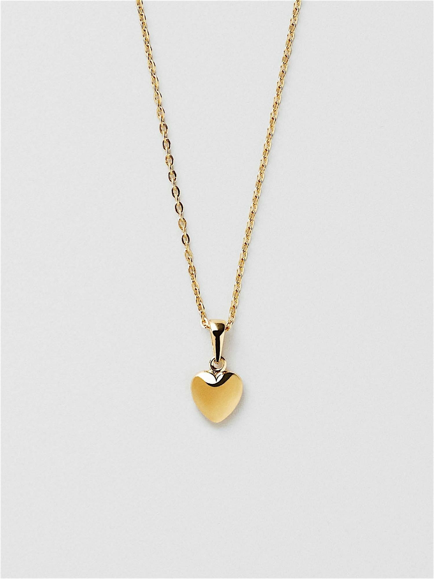 24k Solid store Yellow Gold Heart Pendant