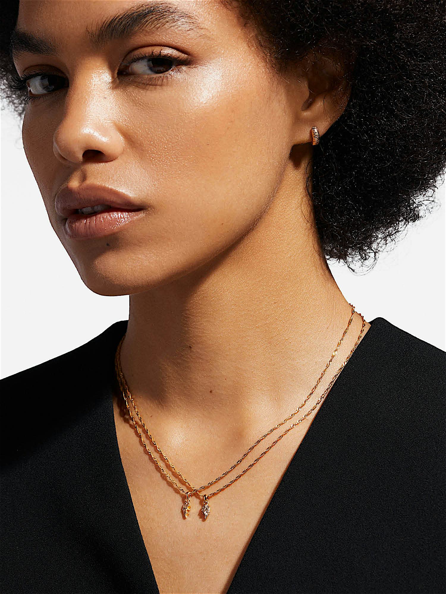 【14K】(14金) bold mini heart&star necklace ネックレス 14K】(14金) bold mini heart&star necklace ネックレス