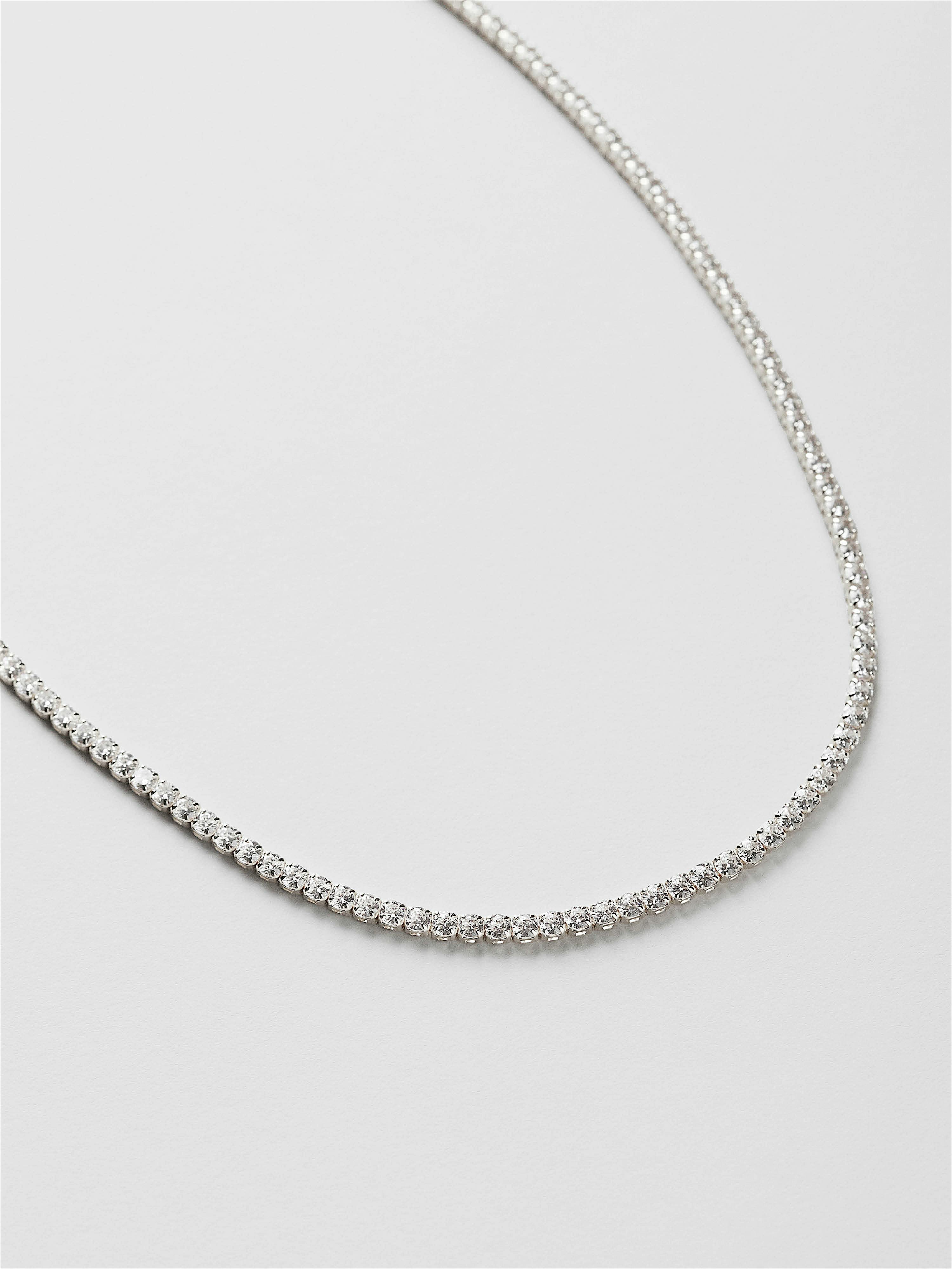 ◇Primaute◇ [SILVER925] TENNIS NECKLACE 1.00 ct. t.w. Diamond Tennis Necklace in Sterling Silver