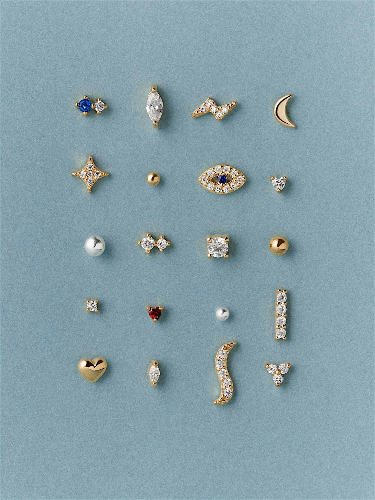 SYKIA×soel Unevenness Pierce　gold SYKIA×soel Unevenness Pierce gold Rise + Shine - Solid 14k