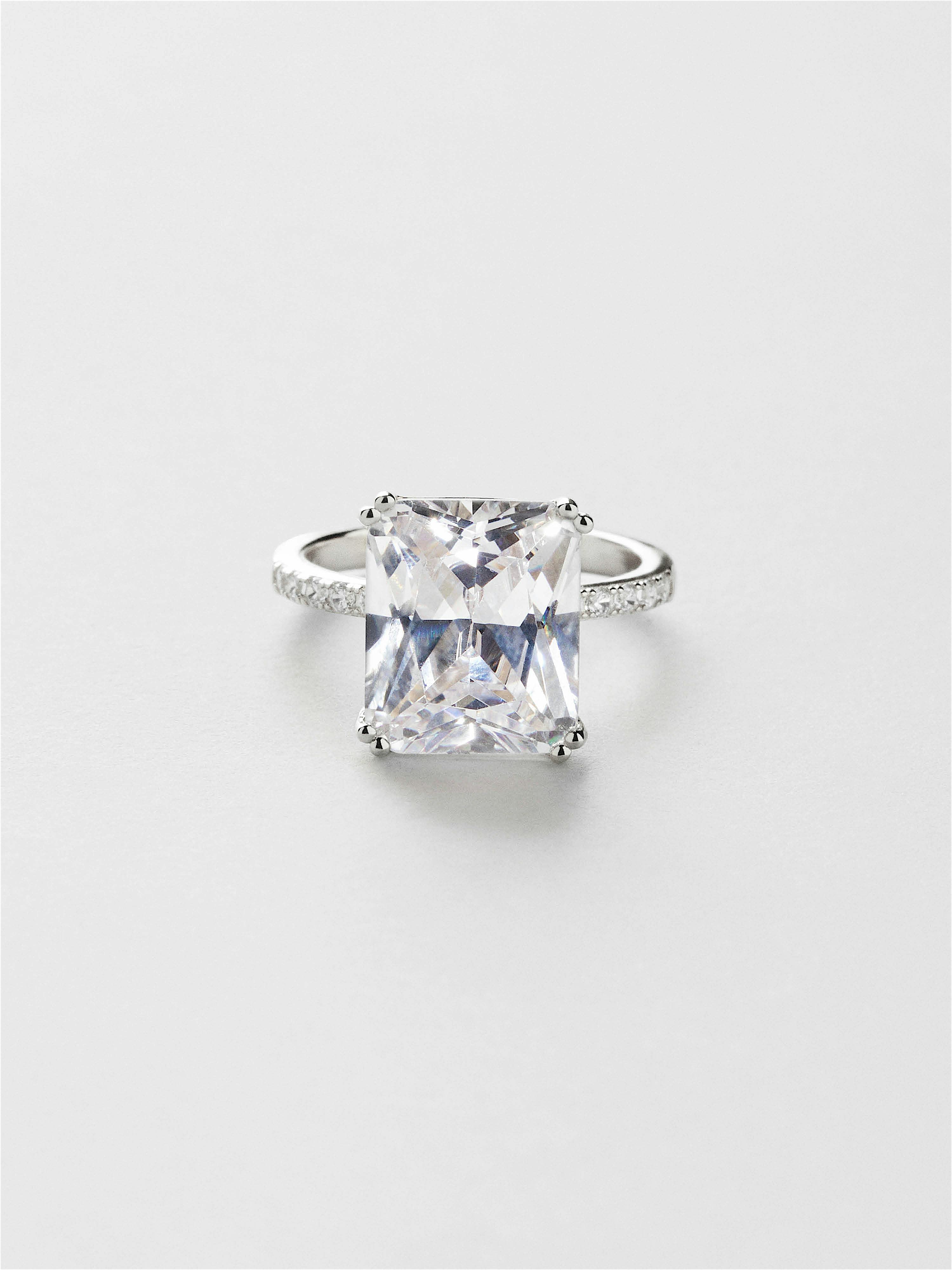 Safira Maxima Clear Ring