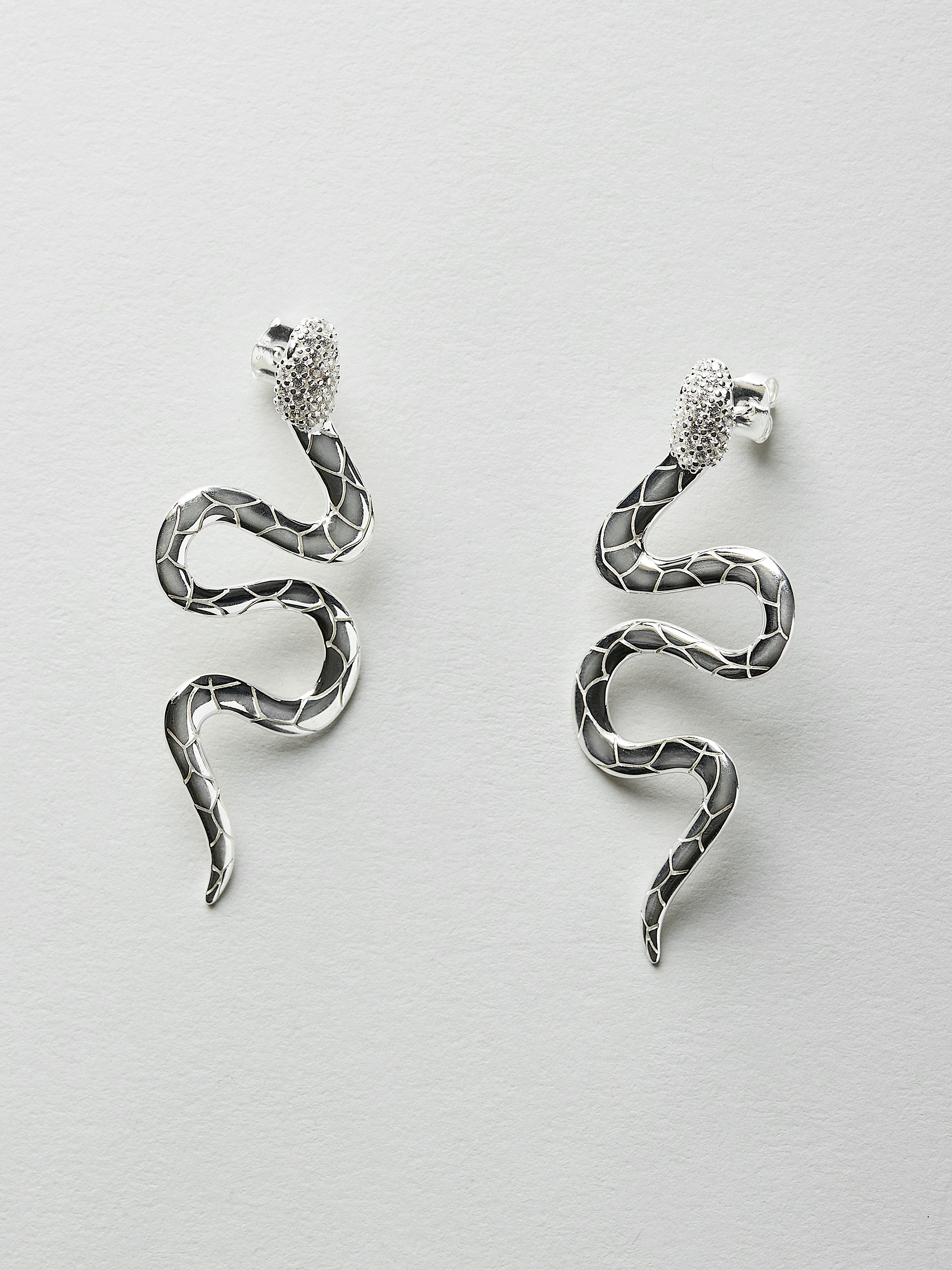 Queen Snake Earrings