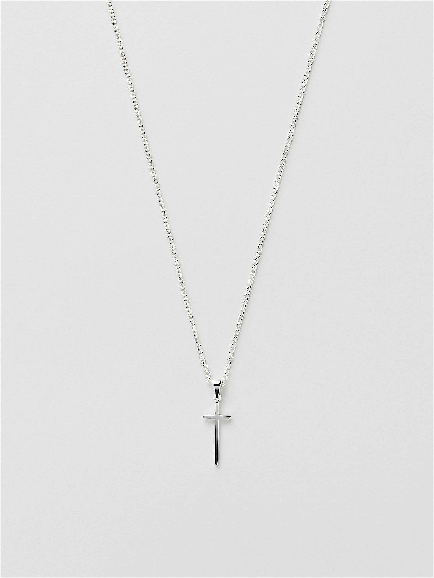 Cross fashion silver pendant