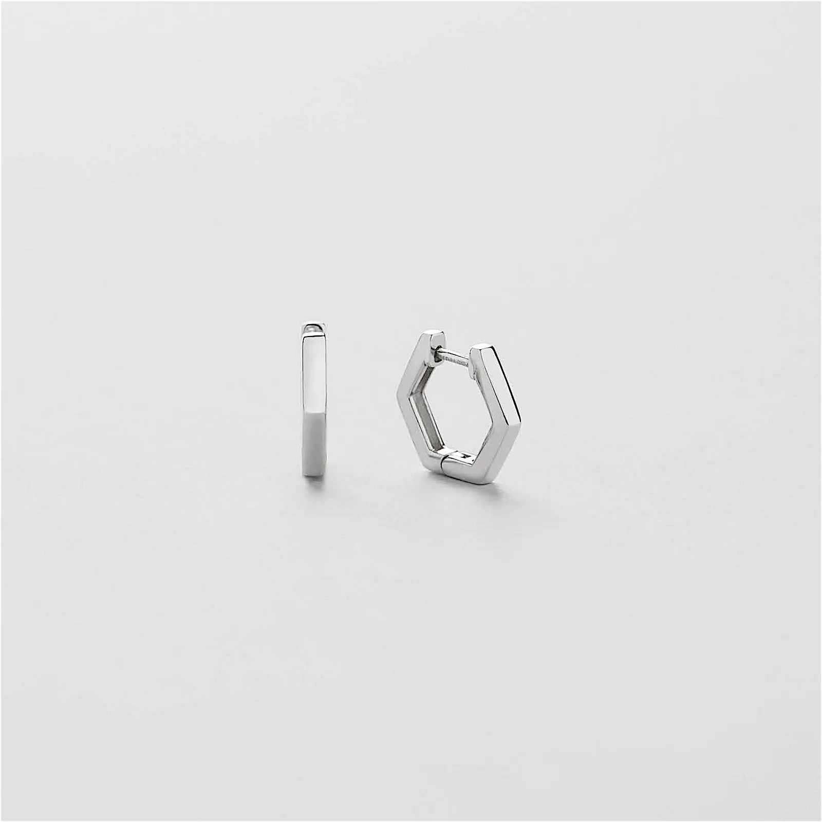 Safira Hexagon Hoops