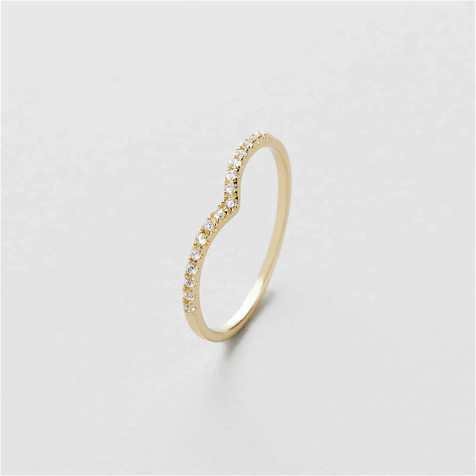 Safira Diamond Wishbone Ring