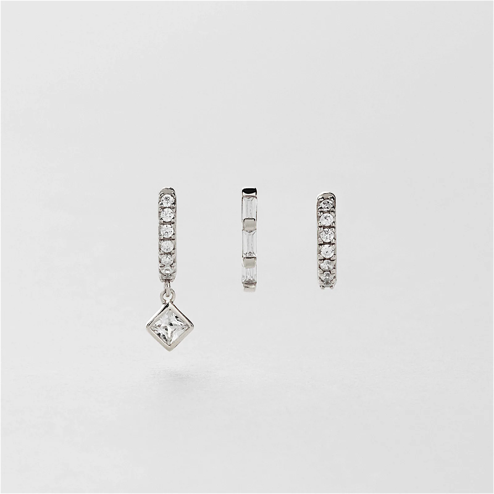 Bling Huggie Hoops 3-pack