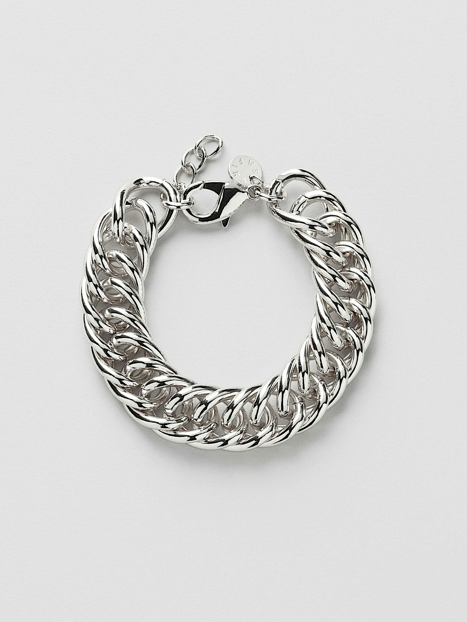 Double Curb Chain Bracelet
