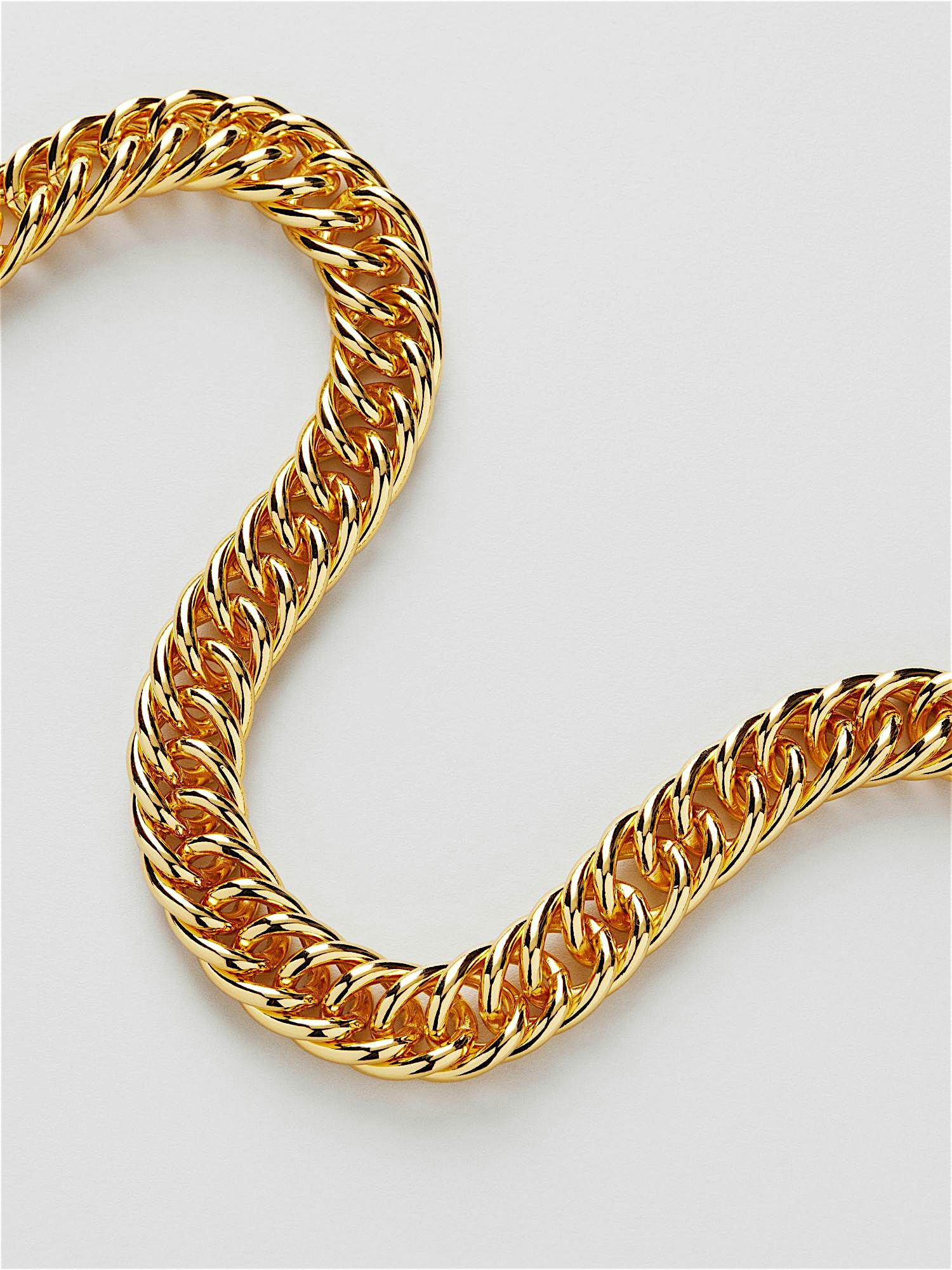 Double Curb Chain Necklace