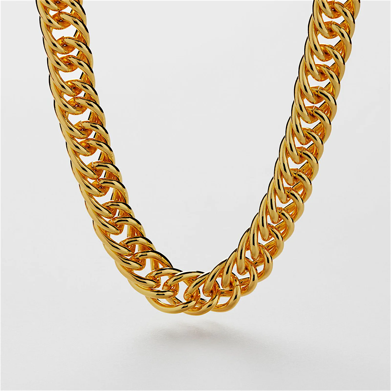 Double Curb Chain Halskjede