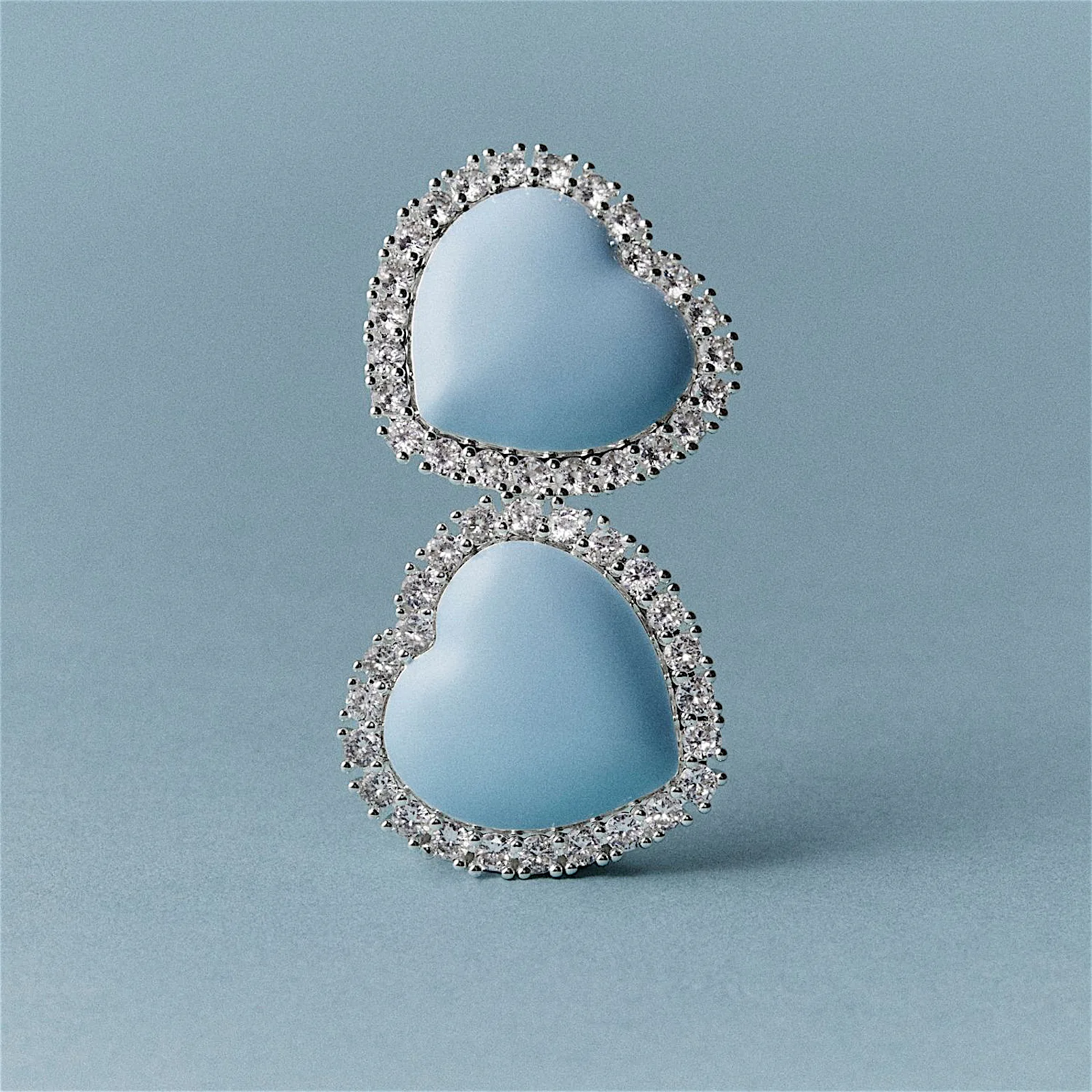 Ice Heart Studs