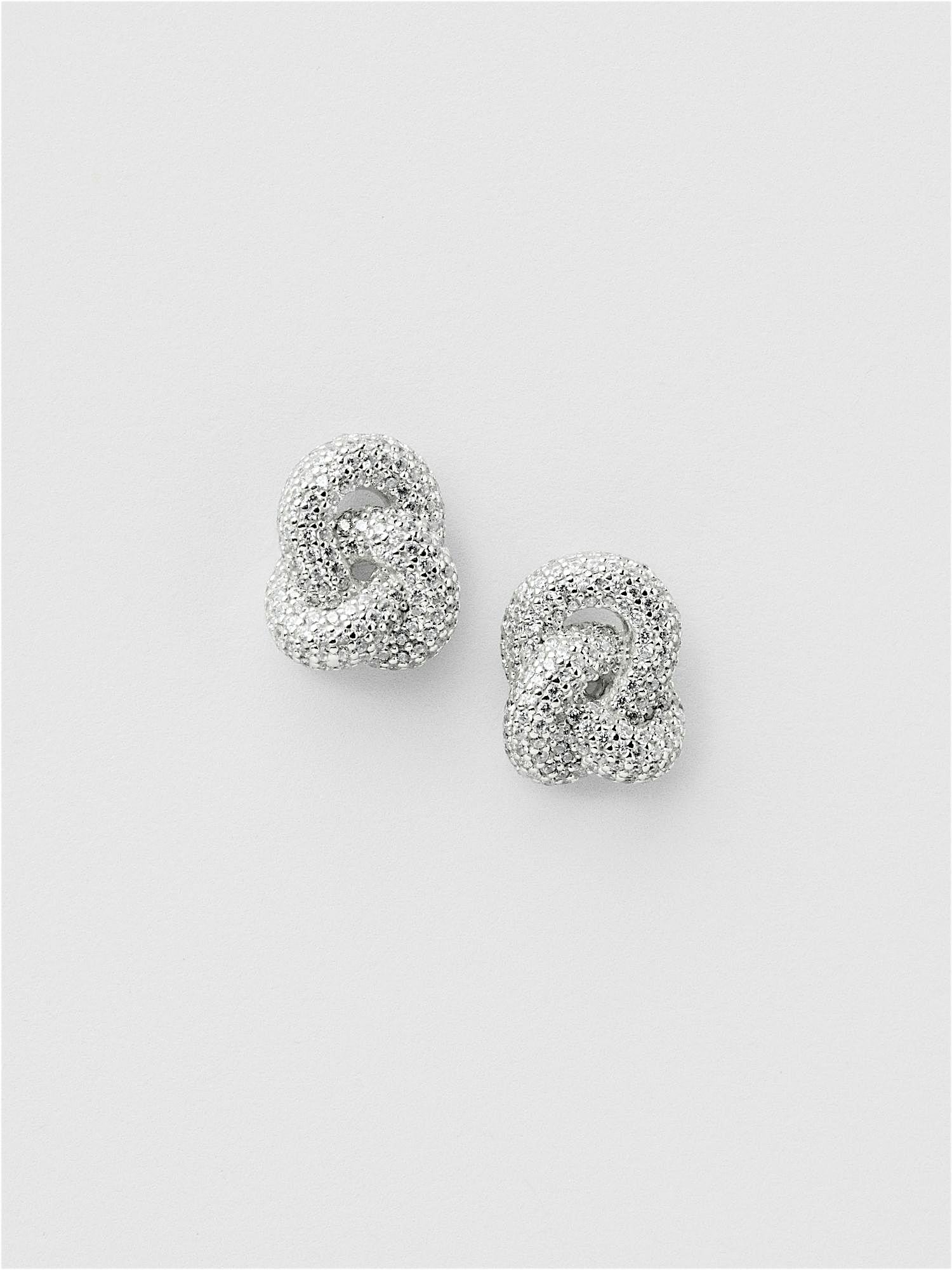 [STONE HENgE] 925silver☆Love Knot N0098 Earrings Sterling Silver Love Knot Hoop Earrings – Cape Cod Jewelers