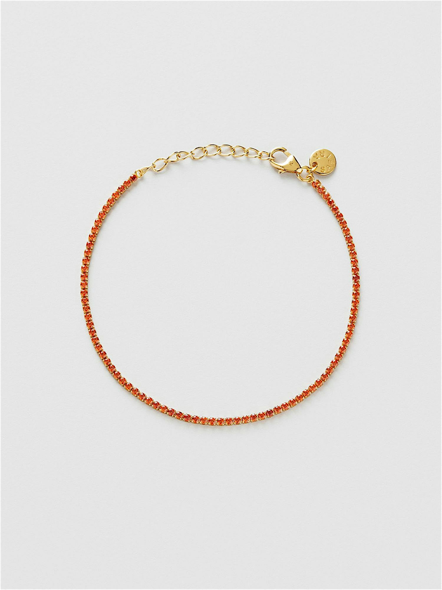 Safira Orange Tennis Armband