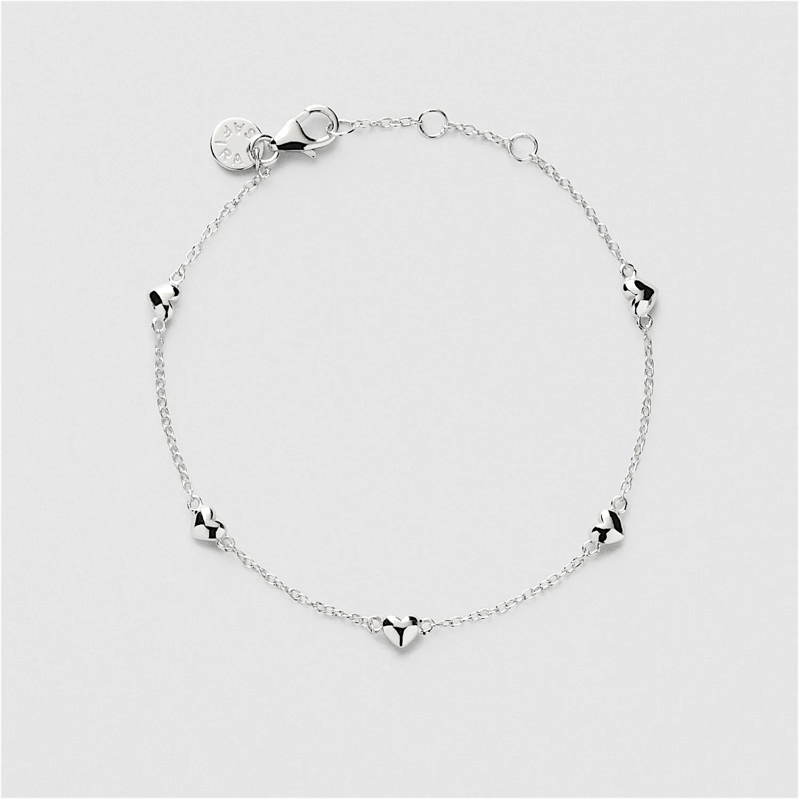Solid Puffy Hearts Armbånd