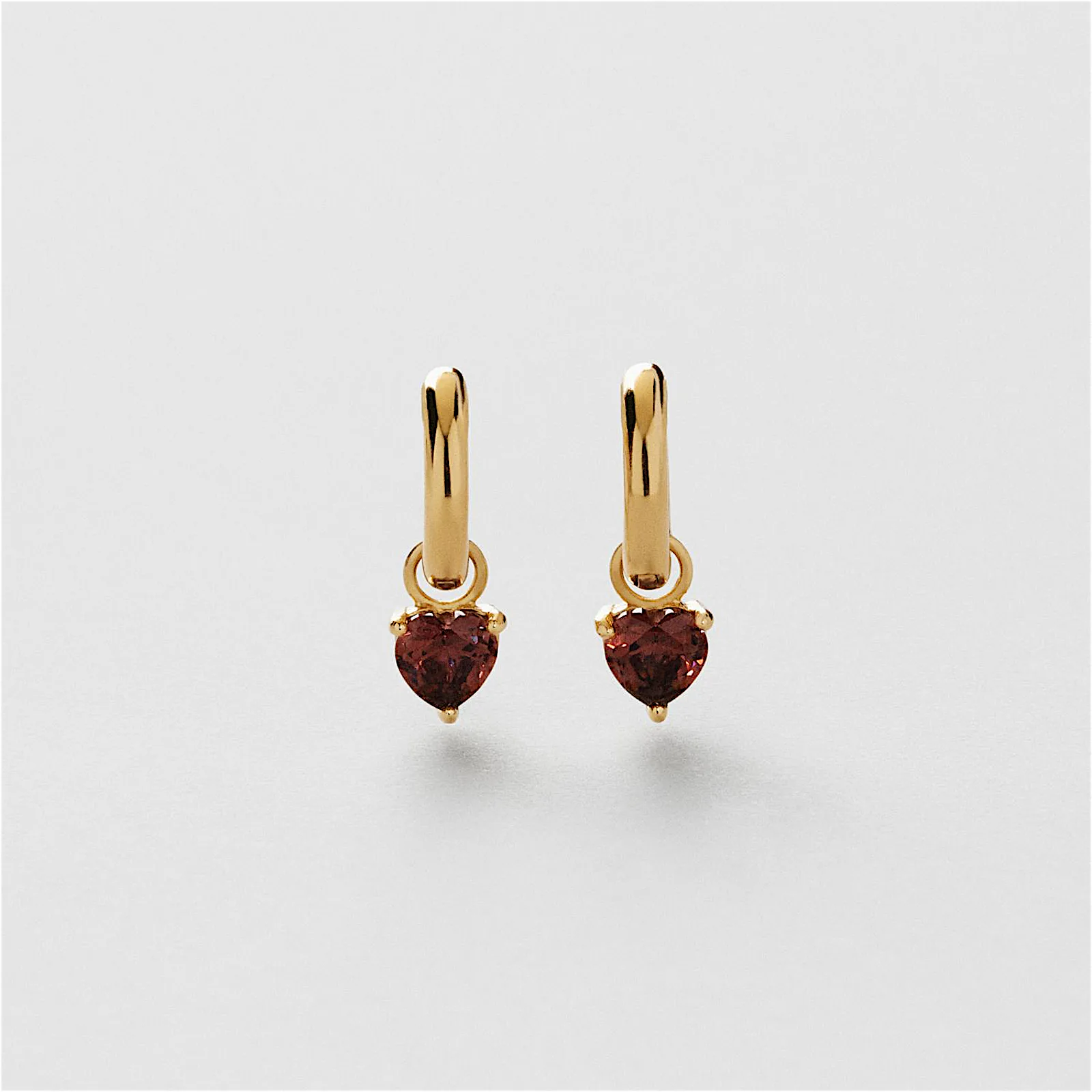 Espresso Heart Hoops