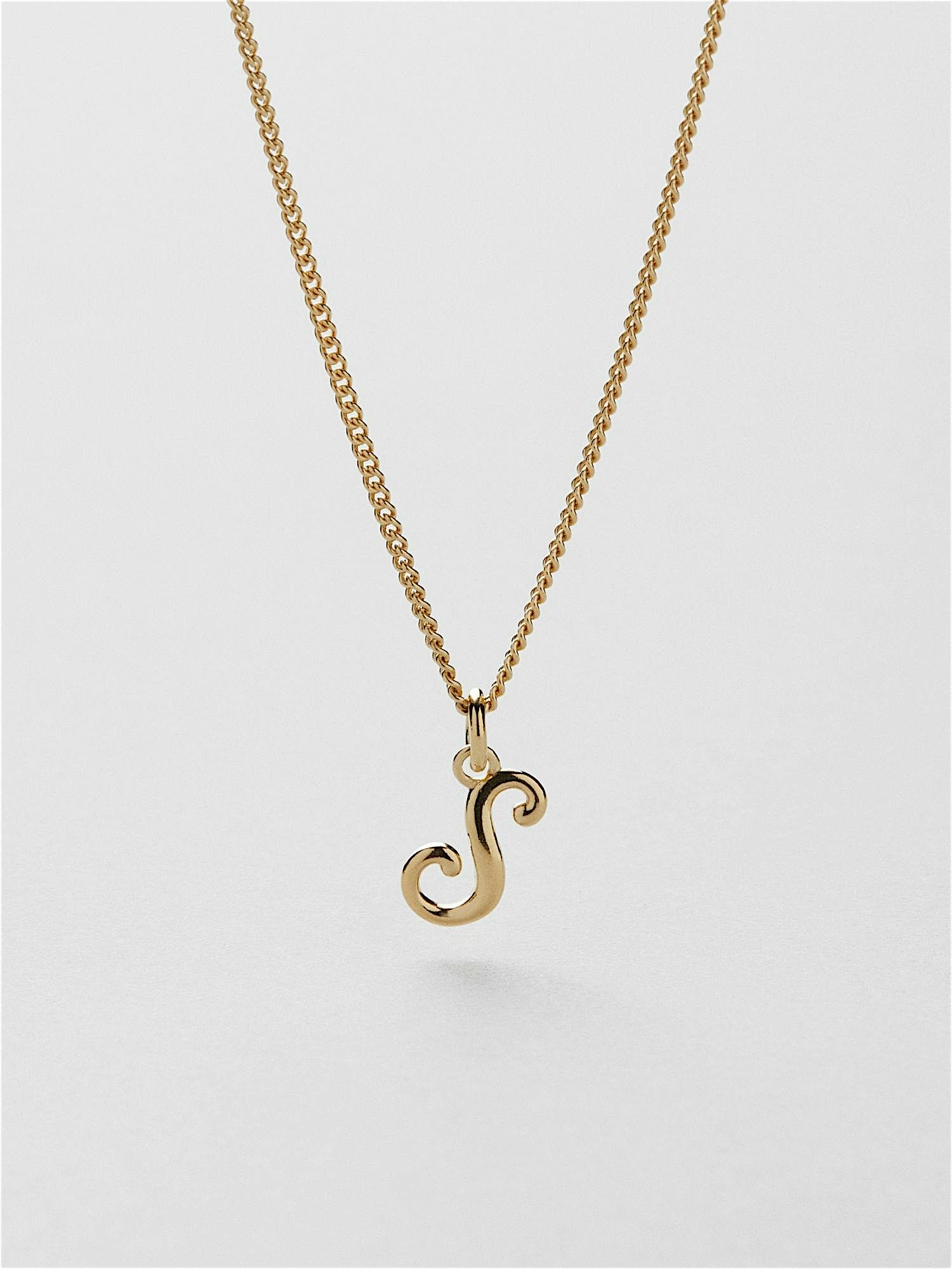 B Vintage Letter Necklace