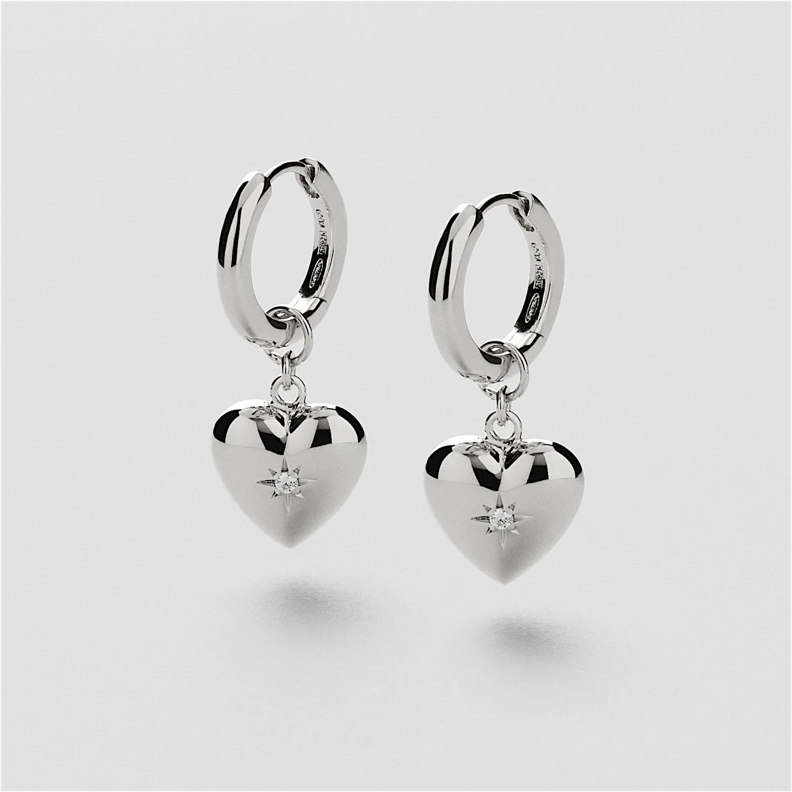 Heart As Gold Hoops