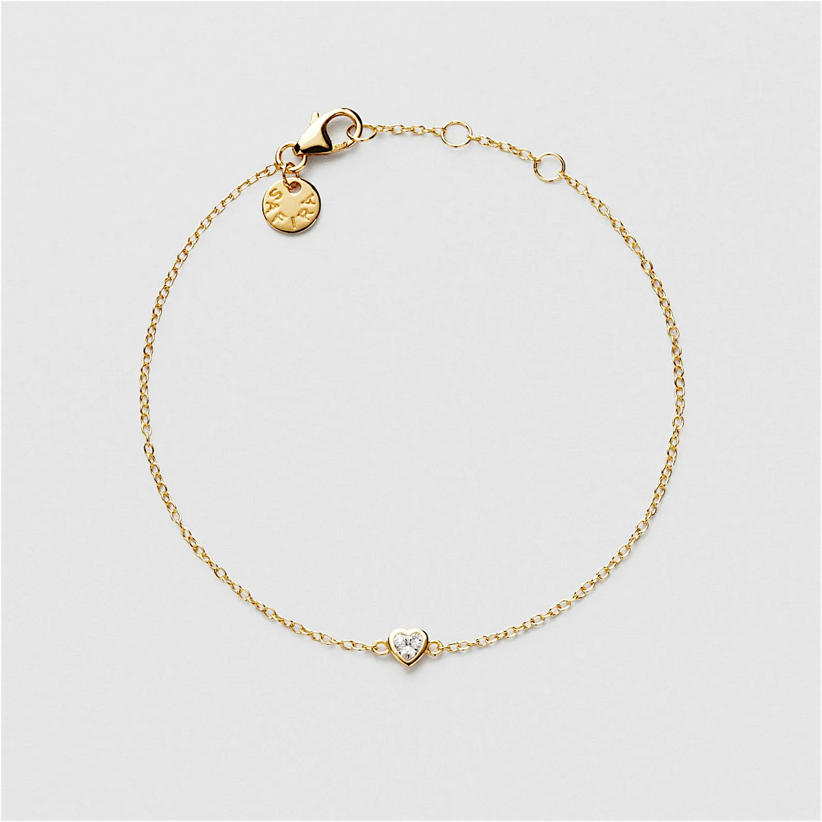 Bezel Heart Armbånd