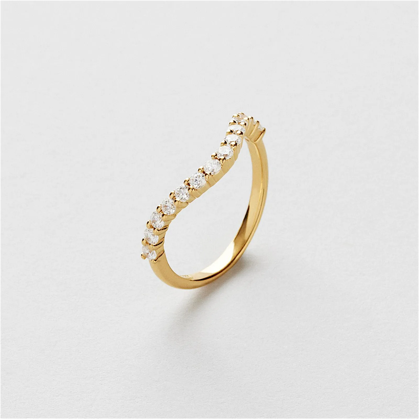 Safira Bling Curve Ring