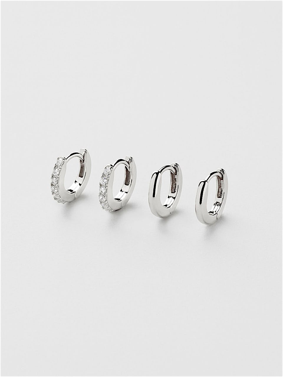 LOLIAS Oorbellen hart 925 sterling zilver voor vrouwen meisjes oorbellen zilver druppels zirkonia kubische meerkleurige oorbellen Huggie dubbel hart hypoallergeen, Zirkonia Sterling zilver
