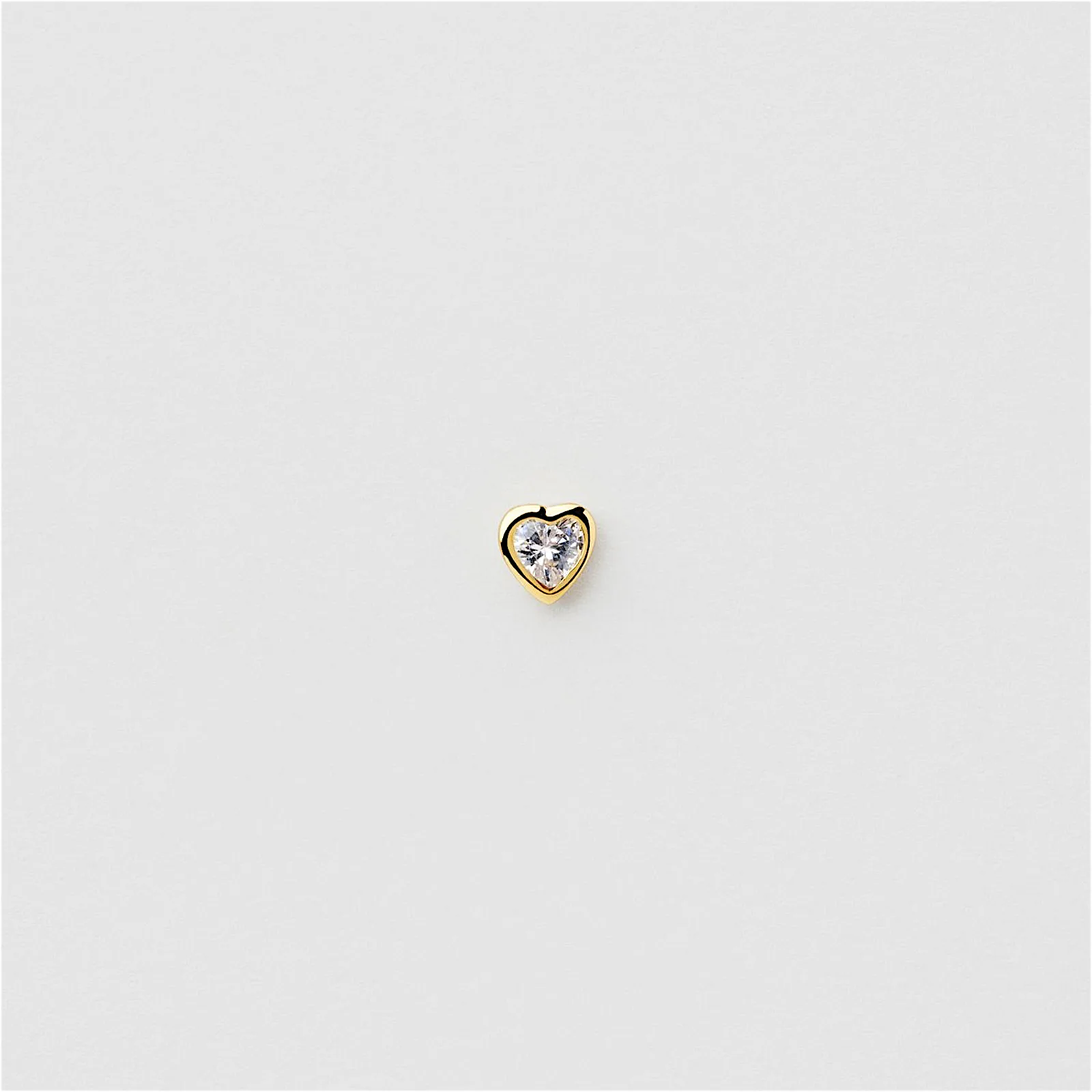 Bezel Heart Piercing