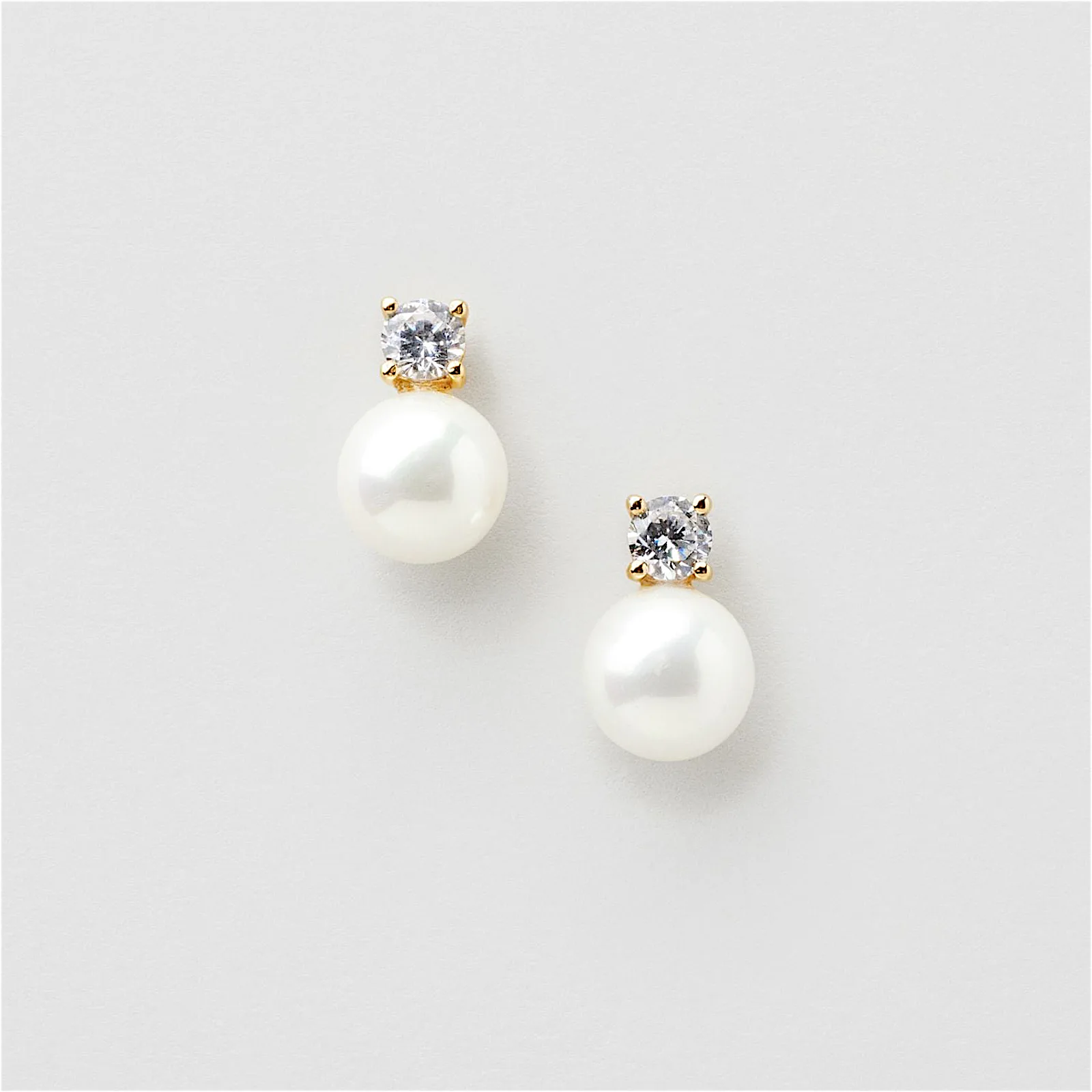 Bling Pearl Studs