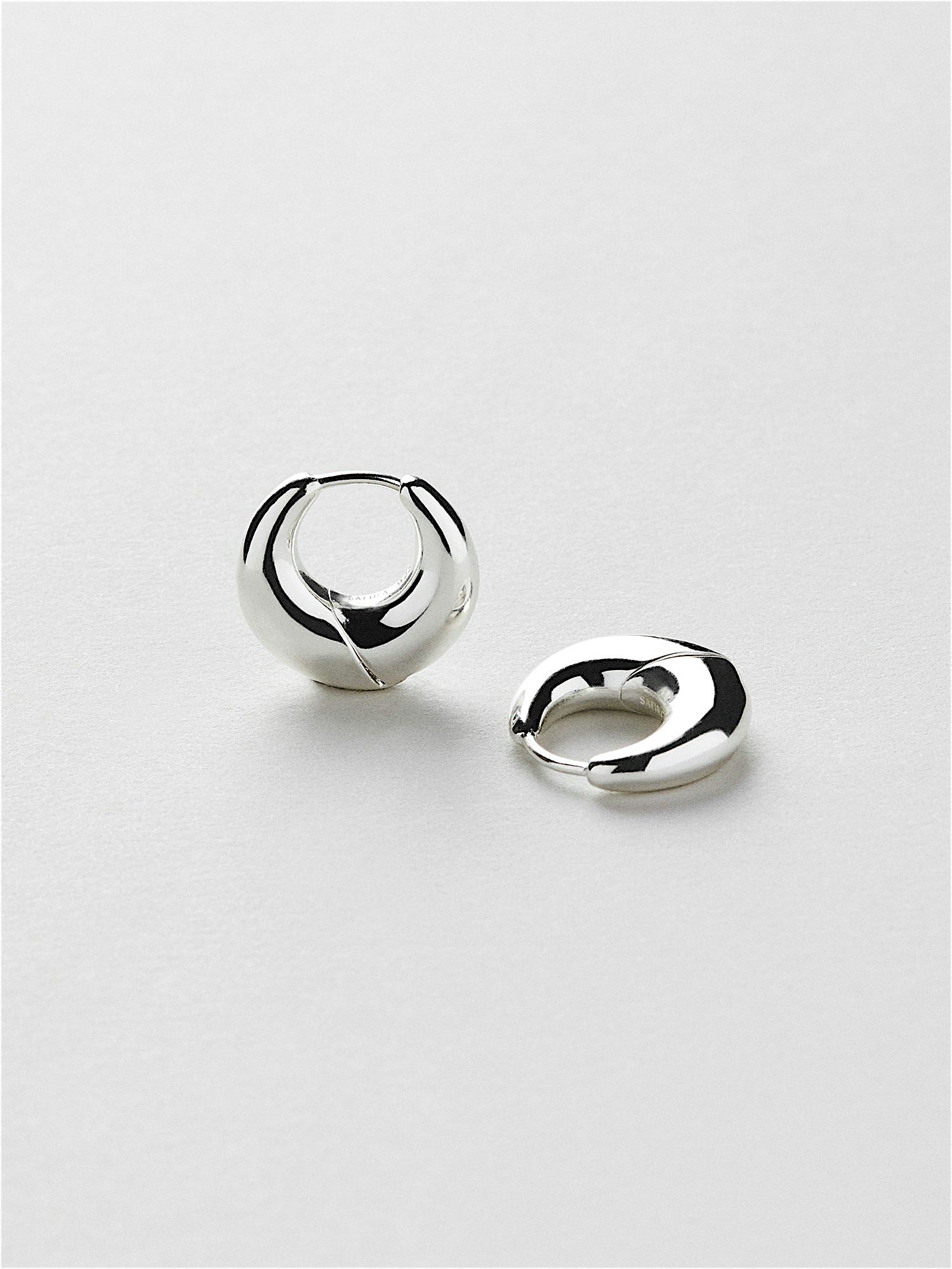 【TRES】Wide hoop Pierce (Silver) silver925］Wide hoop Pierce (Gold) – TRES