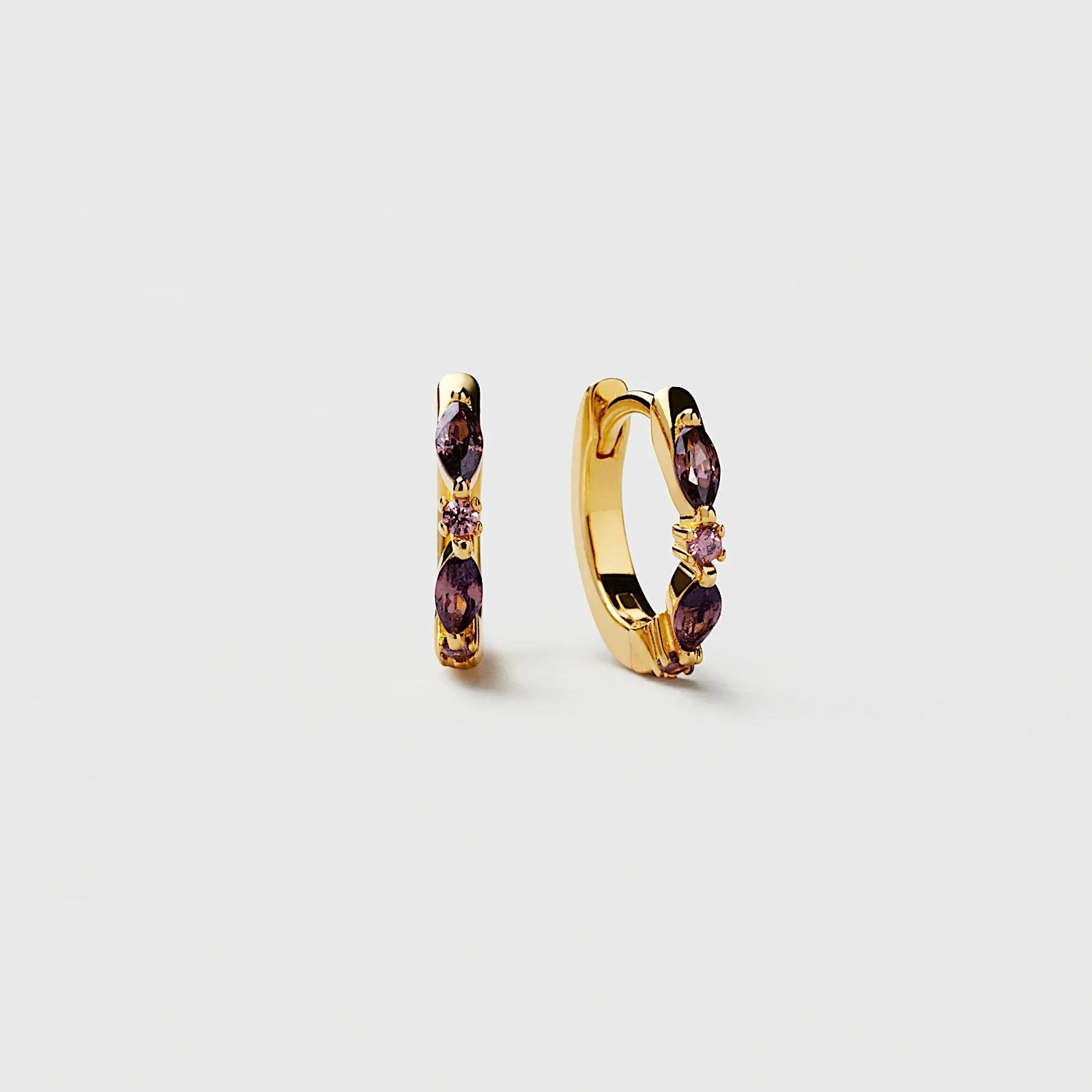 Mauve July Hoops
