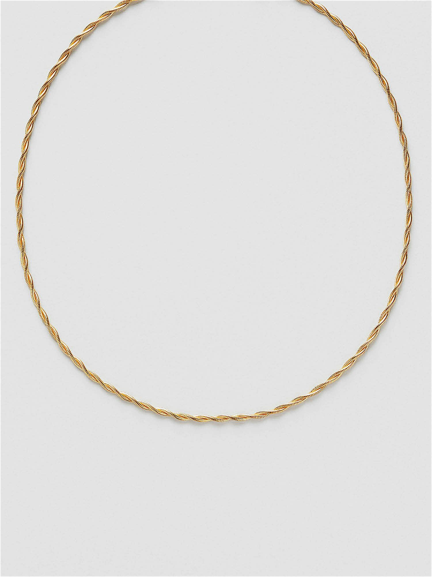 Safira Twisted Snake Chain Halsband 38 cm