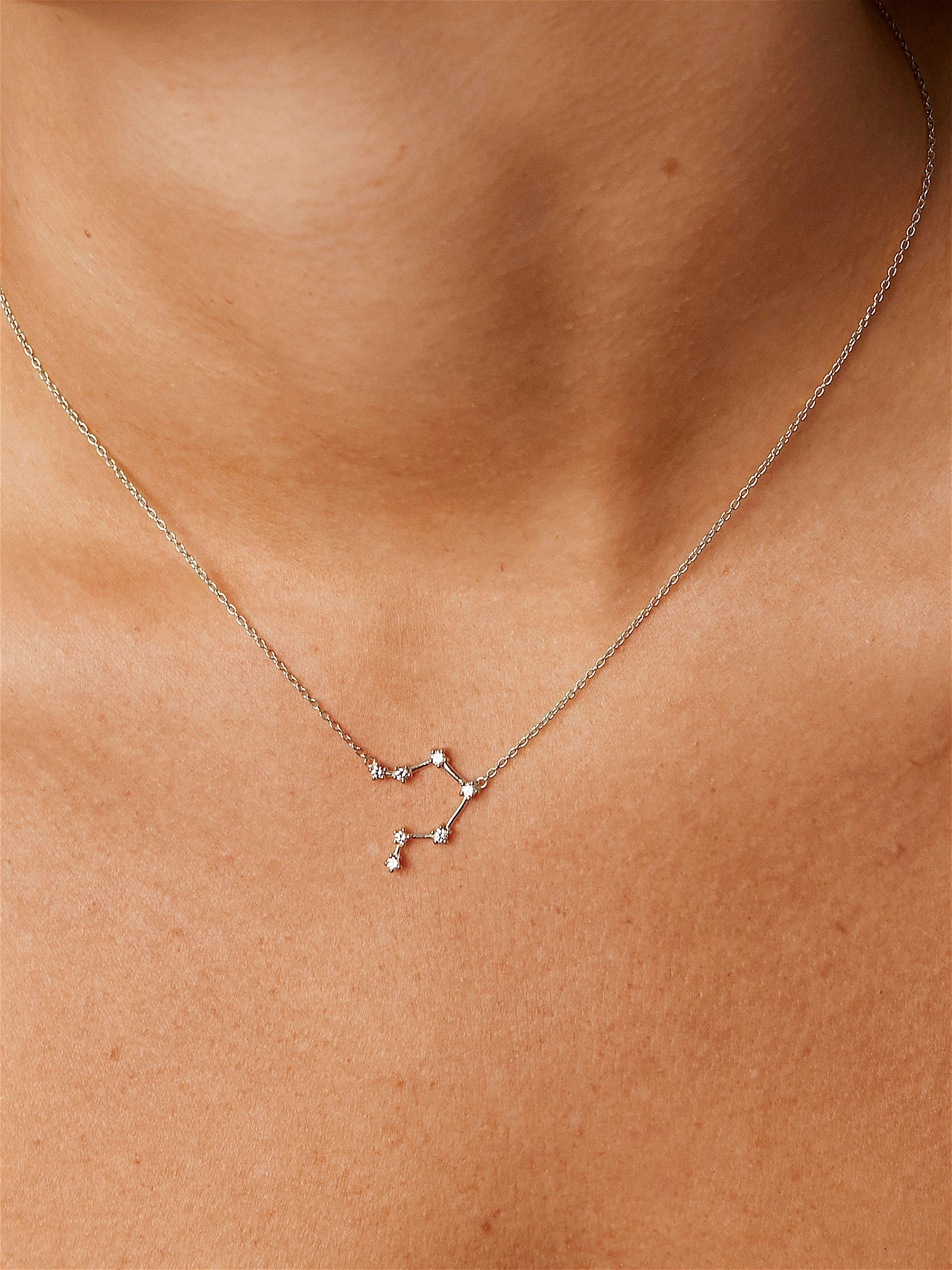 libra zodiac constellation necklace