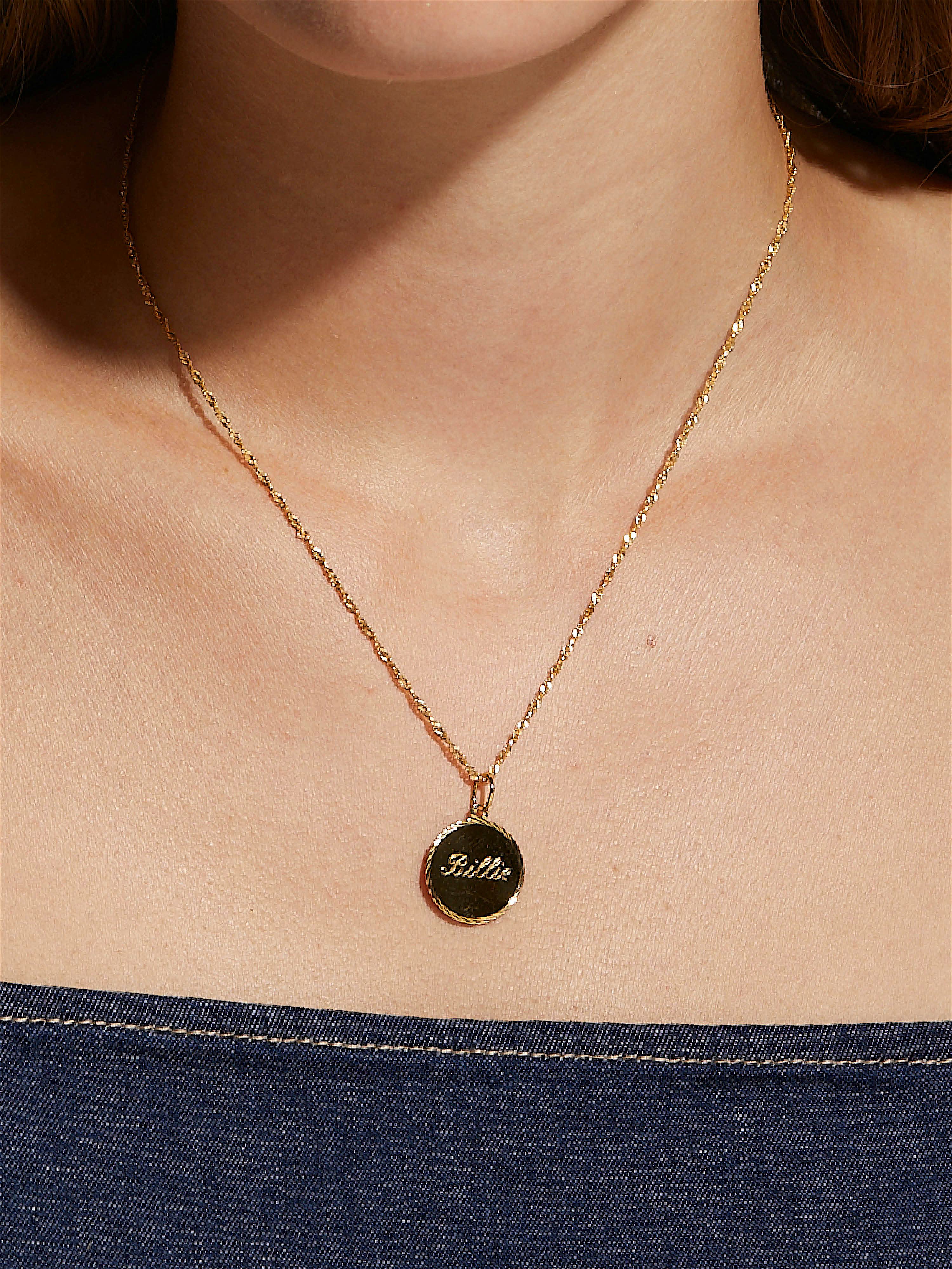 【Bellialeu】24fw Lettering logo necklace S3b7abd2d405c40e5b11cfa1170181