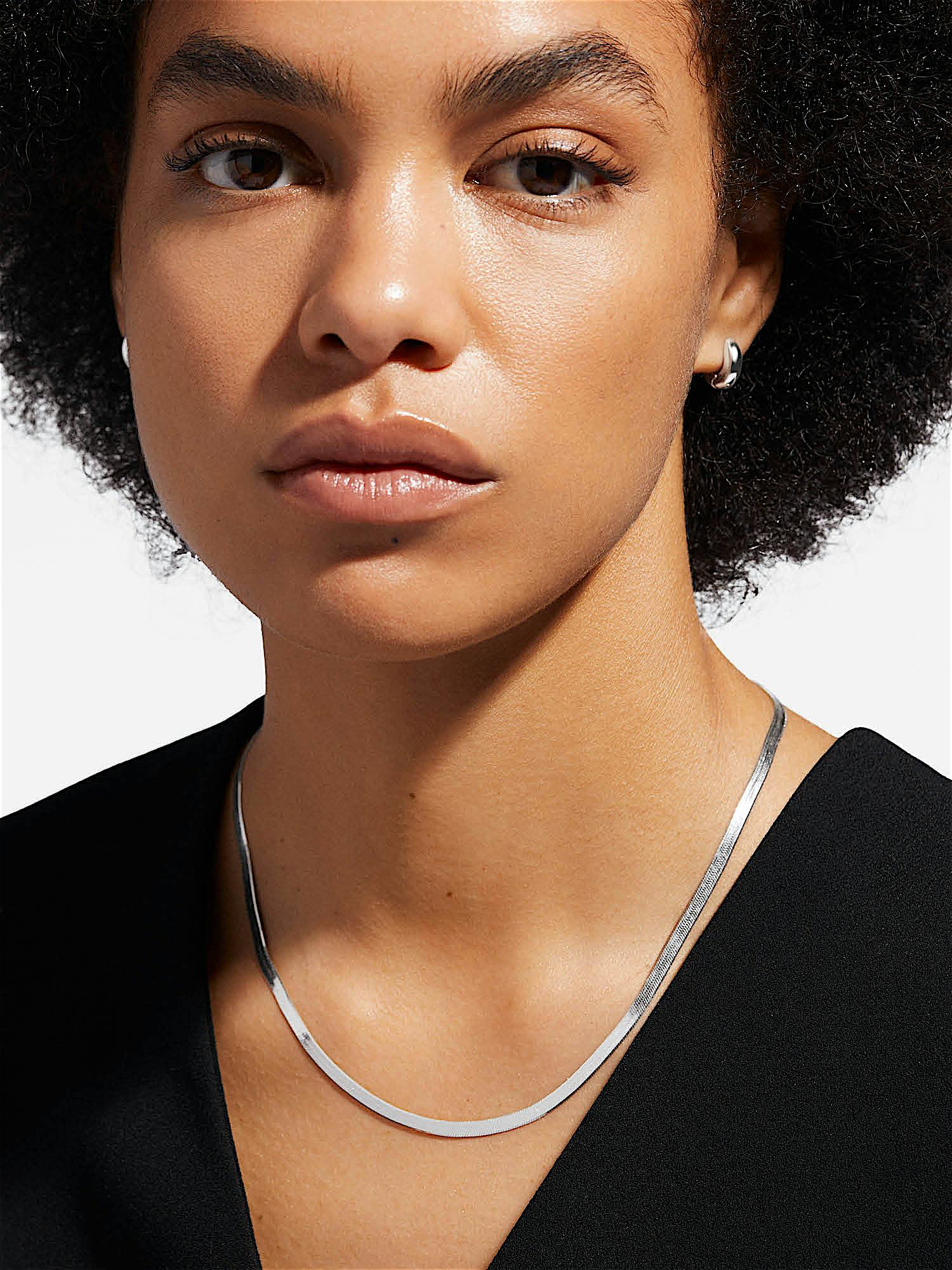 ZOCALO HERRINGBONE NECKLACE（M)　45cm Herringbone Necklace (M)|ヘリンボーンネックレス（M）|ZOCALO