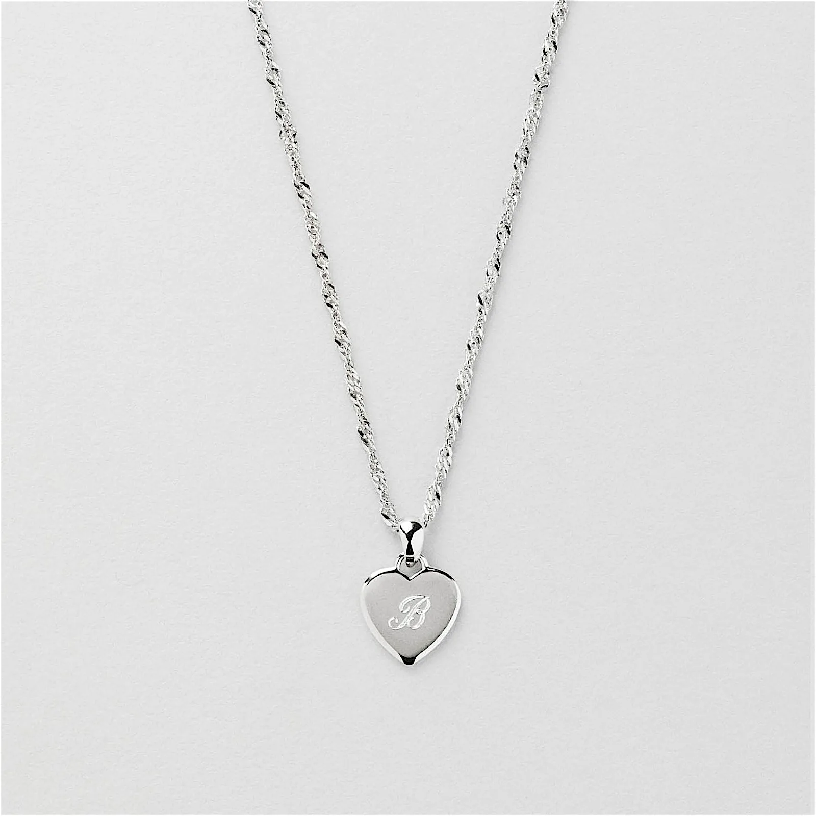 Tuva Heart Halskjede Gravering